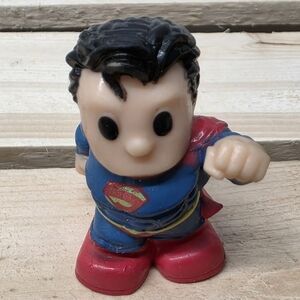 Super Man Superhero Figurine with Red and Blue Suit